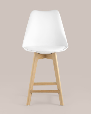 Стул полубарный FRANKFURT белый фото Стул полубарный FRANKFURT белый. Фото №5