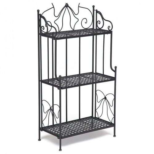 Этажерка Secret De Maison 002, сплав металла/аллюмиий, 59х30х118см, черный. Фото №1