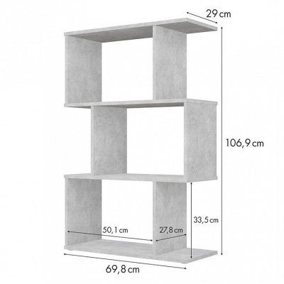 Стеллаж Polini Home Smart, серый фото Стеллаж Polini Home Smart, серый. Фото №5