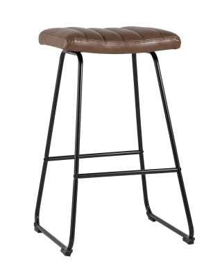 Стул барный Ковбой экокожа коричневый фото Стул барный Ковбой экокожа коричневый. Фото №2