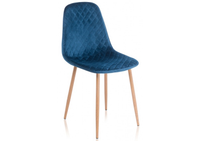 Стул Capri dark blue / wood. Фото №2