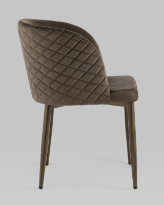 Стул Оскар велюр коричневый. Фото