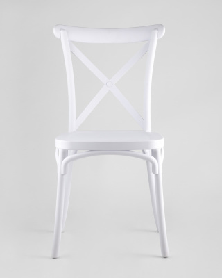 Стул Кроссбэк пластиковый белый. Фото №4
