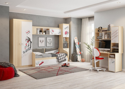 Энерджи Полка дуб сонома/белый. Фото