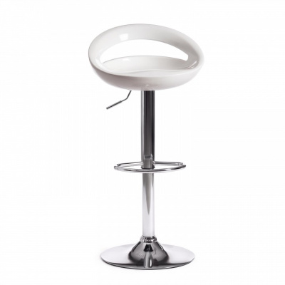 Стул барный VIKA (mod. KY806) металл/пластик, 46*40*77-98 см, белый/хром (поставляется по 2 шт) фото Стул барный VIKA (mod. KY806) металл/пластик, 46*40*77-98 см, белый/хром (поставляется по 2 шт). Фото №2