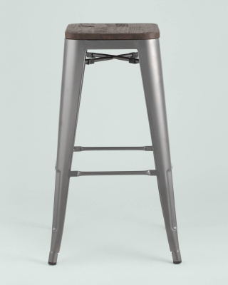 Стул полубарный Диего велюр пыльно-синий фото Стул полубарный Диего велюр пыльно-синий. Фото №5